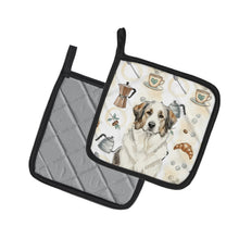 Load image into Gallery viewer, Badger Great Pyrenees Coffee Bar Pair of Pot Holders