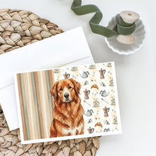 Load image into Gallery viewer, Reddish Brown Great Pyrenees Coffee Bar Greeting Cards Pack of 8