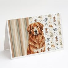 Load image into Gallery viewer, Reddish Brown Great Pyrenees Coffee Bar Greeting Cards Pack of 8