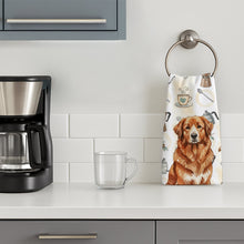 Load image into Gallery viewer, Reddish Brown Great Pyrenees Coffee Bar Kitchen Towel