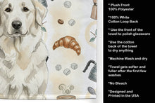 Load image into Gallery viewer, White Great Pyrenees Coffee Bar Kitchen Towel