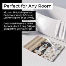 Load image into Gallery viewer, Greater Swiss Mountain Dog Coffee Bar Memory Foam Kitchen Mat