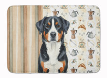 Load image into Gallery viewer, Greater Swiss Mountain Dog Coffee Bar Memory Foam Kitchen Mat