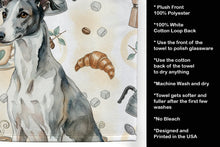 Load image into Gallery viewer, Black and White Greyhound Coffee Bar Kitchen Towel