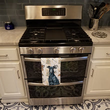 Load image into Gallery viewer, Black Greyhound Coffee Bar Kitchen Towel
