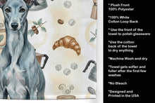 Load image into Gallery viewer, Blue Brindle Greyhound Coffee Bar Kitchen Towel