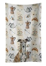 Load image into Gallery viewer, Brindle Greyhound Coffee Bar Kitchen Towel
