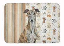 Load image into Gallery viewer, Brindle Greyhound Coffee Bar Memory Foam Kitchen Mat