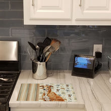 Load image into Gallery viewer, Red Greyhound Coffee Bar Glass Cutting Board