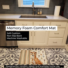 Load image into Gallery viewer, Red Greyhound Coffee Bar Memory Foam Kitchen Mat