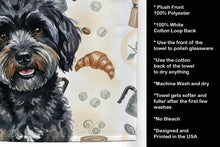 Load image into Gallery viewer, Black Havanese Coffee Bar Kitchen Towel