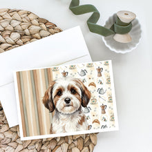 Load image into Gallery viewer, Parti-color Havanese Coffee Bar Greeting Cards Pack of 8