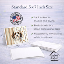 Load image into Gallery viewer, Parti-color Havanese Coffee Bar Greeting Cards Pack of 8