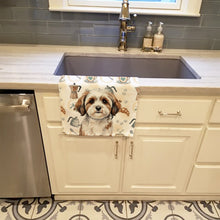 Load image into Gallery viewer, Parti-color Havanese Coffee Bar Kitchen Towel