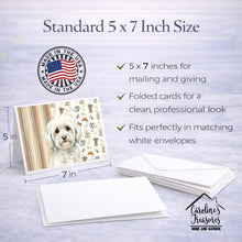 Load image into Gallery viewer, White Havanese Coffee Bar Greeting Cards Pack of 8
