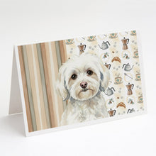 Load image into Gallery viewer, White Havanese Coffee Bar Greeting Cards Pack of 8