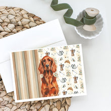 Load image into Gallery viewer, Irish Setter Coffee Bar Greeting Cards Pack of 8