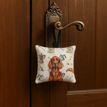 Load image into Gallery viewer, Irish Setter Coffee Bar Hanging Square Fabric Ornament 3.5 × 3.5