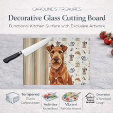 Load image into Gallery viewer, Irish Terrier Coffee Bar Glass Cutting Board