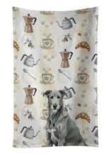 Load image into Gallery viewer, Gray Irish Wolfhound Coffee Bar Kitchen Towel