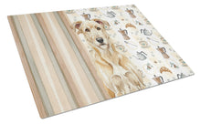 Load image into Gallery viewer, Wheaten Irish Wolfhound Coffee Bar Glass Cutting Board