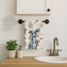 Load image into Gallery viewer, Blue Italian Greyhound Coffee Bar Kitchen Towel