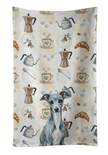 Load image into Gallery viewer, Blue Italian Greyhound Coffee Bar Kitchen Towel