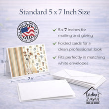 Load image into Gallery viewer, Cream Italian Greyhound Coffee Bar Greeting Cards Pack of 8