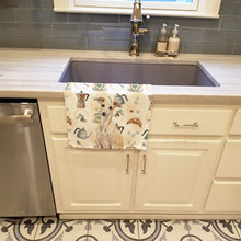 Load image into Gallery viewer, Cream Italian Greyhound Coffee Bar Kitchen Towel