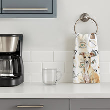 Load image into Gallery viewer, Fawn Italian Greyhound Coffee Bar Kitchen Towel