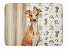 Load image into Gallery viewer, Red Italian Greyhound Coffee Bar Memory Foam Kitchen Mat