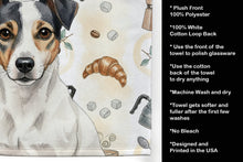 Load image into Gallery viewer, White and Black Jack Russell Terrier Coffee Bar Kitchen Towel