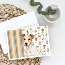 Load image into Gallery viewer, White and Tan Jack Russell Terrier Coffee Bar Greeting Cards Pack of 8