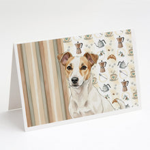 Load image into Gallery viewer, White and Tan Jack Russell Terrier Coffee Bar Greeting Cards Pack of 8