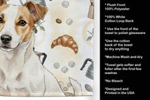 Load image into Gallery viewer, White and Tan Jack Russell Terrier Coffee Bar Kitchen Towel