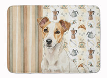 Load image into Gallery viewer, White and Tan Jack Russell Terrier Coffee Bar Memory Foam Kitchen Mat