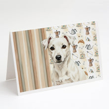 Load image into Gallery viewer, White Jack Russell Terrier Coffee Bar Greeting Cards Pack of 8