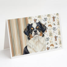 Load image into Gallery viewer, Tricolor Japanese Chin Coffee Bar Greeting Cards Pack of 8