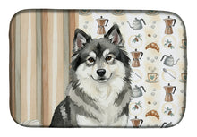 Load image into Gallery viewer, Keeshond Coffee Bar Dish Drying Mat