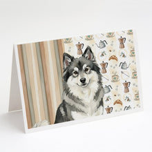 Load image into Gallery viewer, Keeshond Coffee Bar Greeting Cards Pack of 8