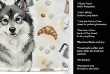Load image into Gallery viewer, Keeshond Coffee Bar Kitchen Towel