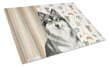 Load image into Gallery viewer, Keeshond Coffee Bar Glass Cutting Board