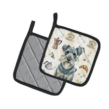 Load image into Gallery viewer, Kerry Blue Terrier Coffee Bar Pair of Pot Holders
