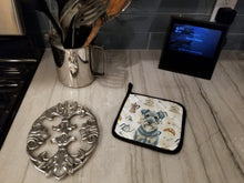 Load image into Gallery viewer, Kerry Blue Terrier Coffee Bar Pair of Pot Holders