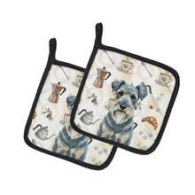 Load image into Gallery viewer, Kerry Blue Terrier Coffee Bar Pair of Pot Holders