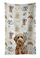 Load image into Gallery viewer, Chocolate Labradoodle Coffee Bar Kitchen Towel
