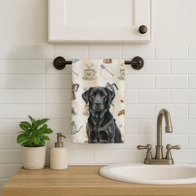 Load image into Gallery viewer, Black Labrador Retriever Coffee Bar Kitchen Towel