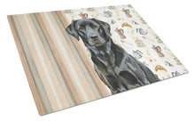 Load image into Gallery viewer, Black Labrador Retriever Coffee Bar Glass Cutting Board