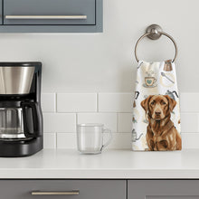 Load image into Gallery viewer, Chocolate Labrador Retriever Coffee Bar Kitchen Towel