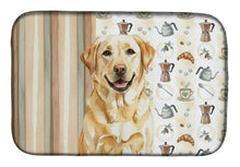 Load image into Gallery viewer, Yellow Labrador Retriever Coffee Bar Dish Drying Mat